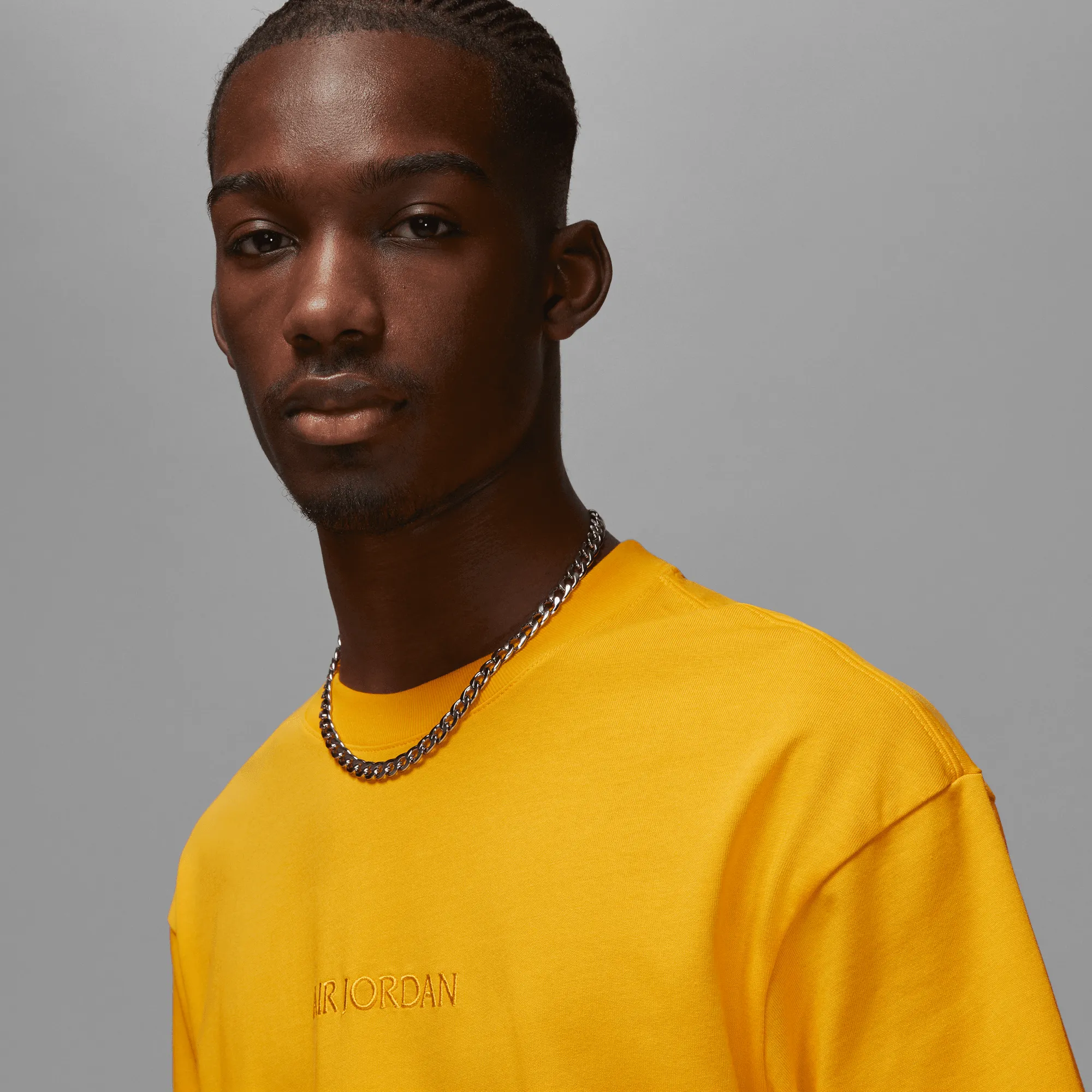 JORDAN WORDMARK MEN`S S/S TEE - GOLD sold by Lapstone & Hammer product image thumbnail 4