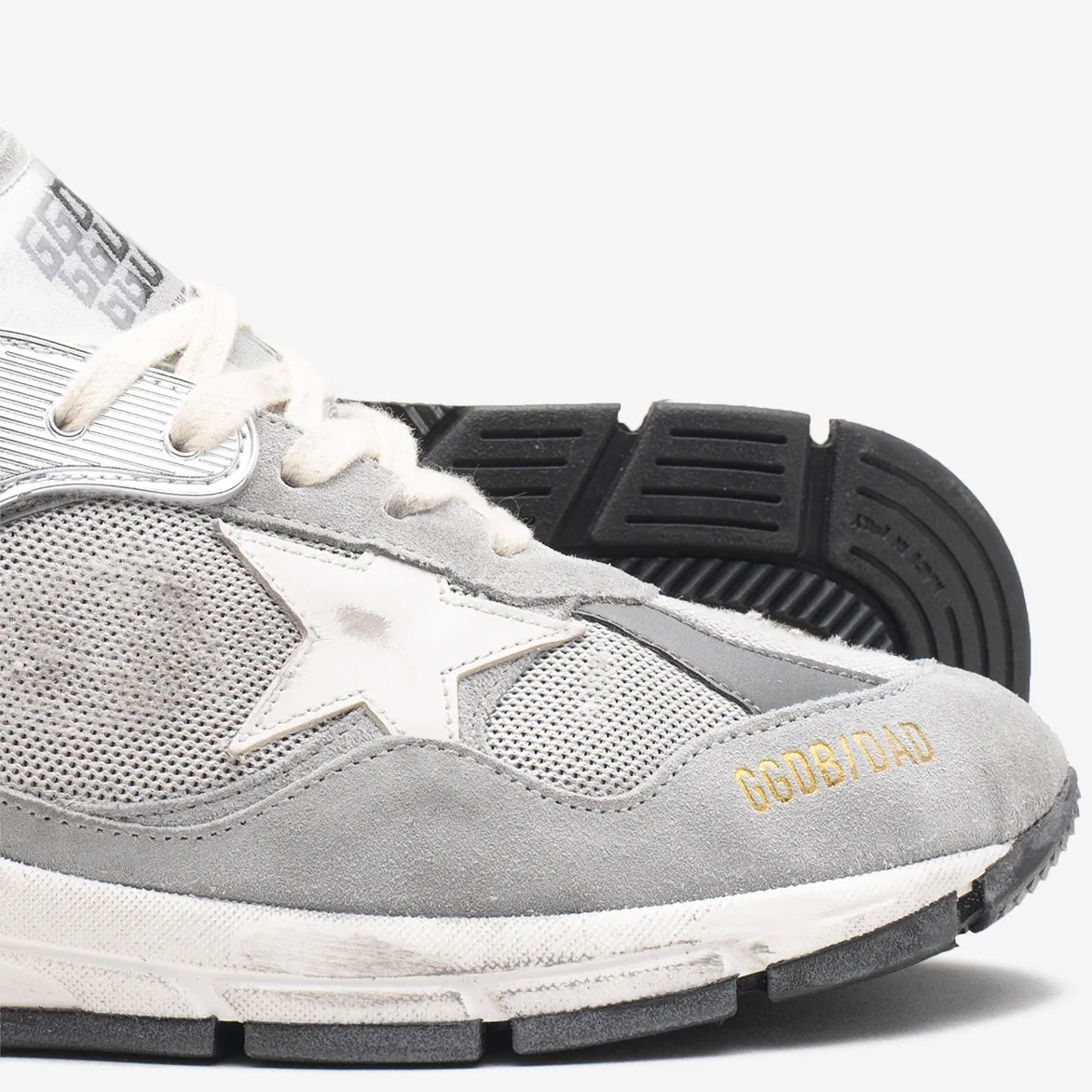 RUNNING DAD SUEDE - GREY / SILVER / WHITE sold by Lapstone & Hammer product image thumbnail 4