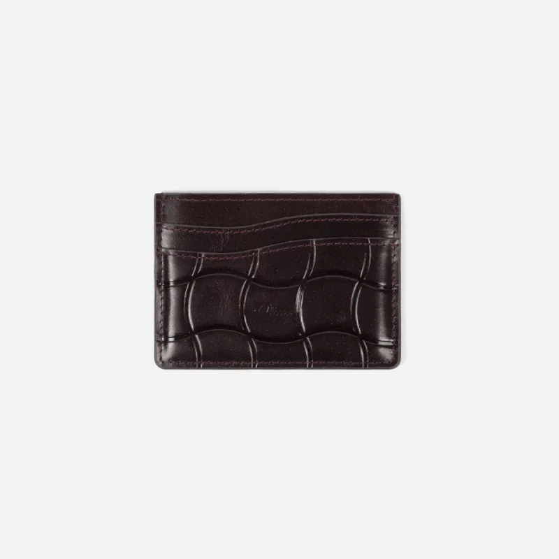CLASSIC QUILTED CARDHOLDER - BURGUNDY sold by Lapstone & Hammer