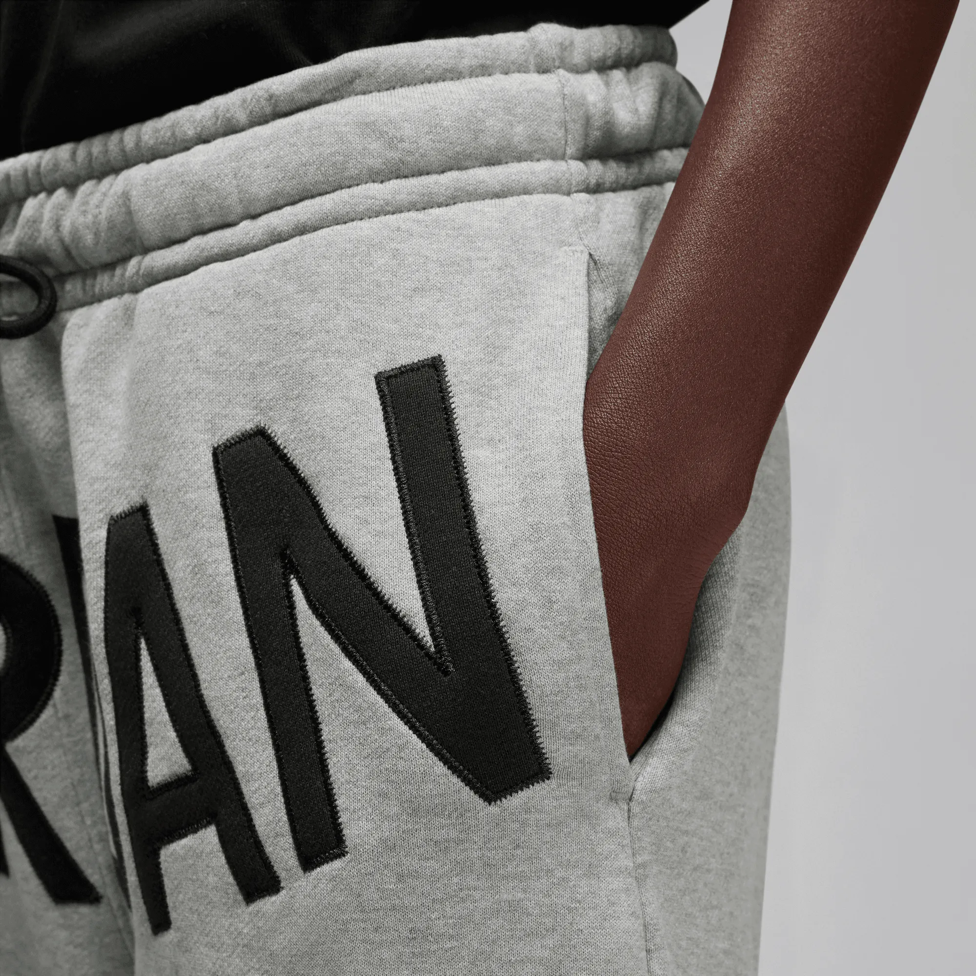 NINA CHANEL ABNEY X JORDAN FLEECE PANTS - DARK GREY HEATHER sold by Lapstone & Hammer product image thumbnail 4