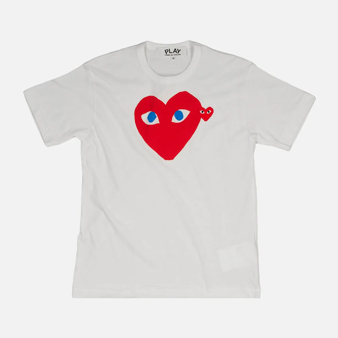 DOUBLE HEART LOGO TEE - WHITE / RED / BLUE sold by Lapstone & Hammer