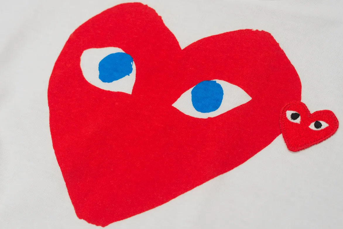 DOUBLE HEART LOGO TEE - WHITE / RED / BLUE sold by Lapstone & Hammer product image thumbnail 3