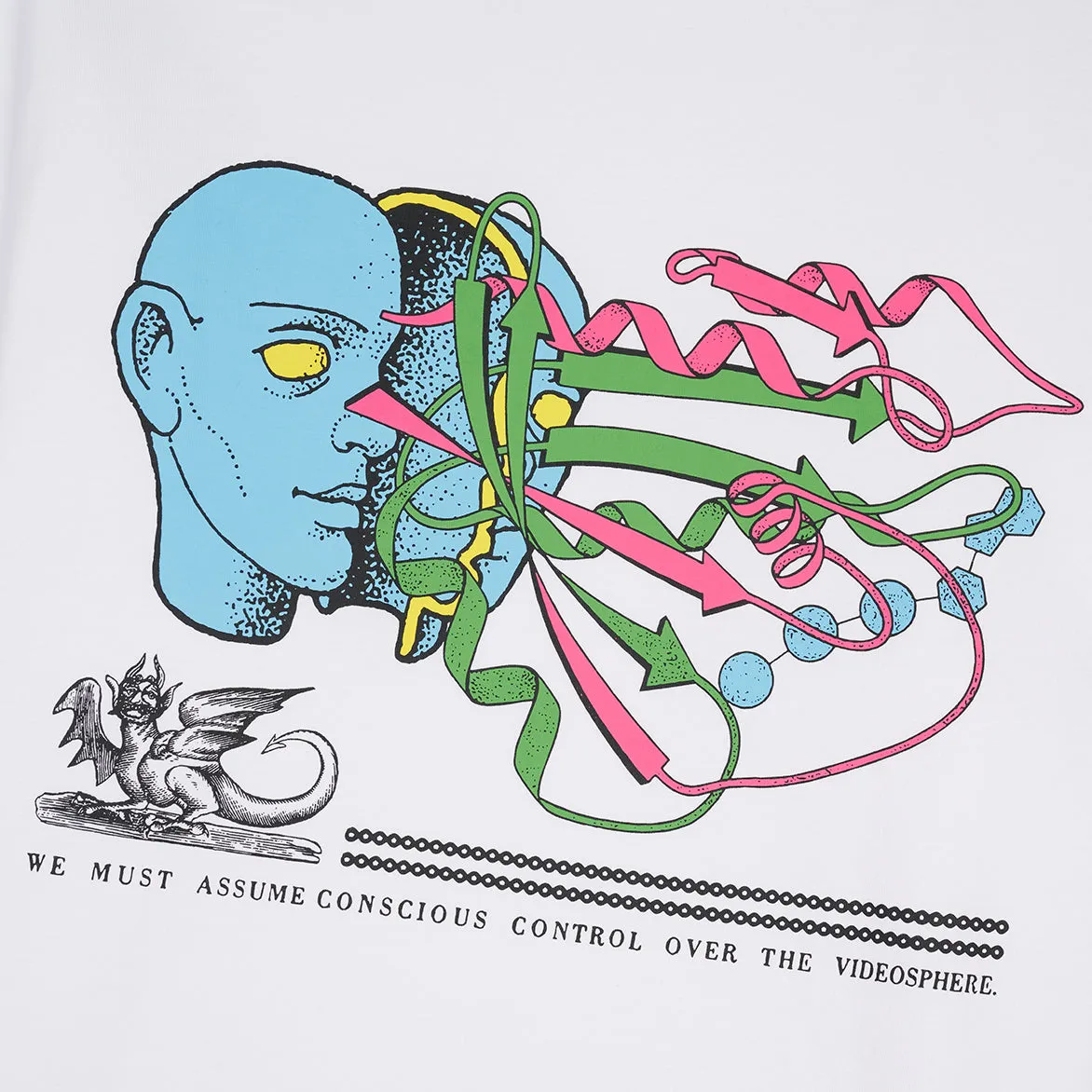 CONSCIOUS CONTROL LS T-SHIRT - WHITE sold by Lapstone & Hammer product image thumbnail 3