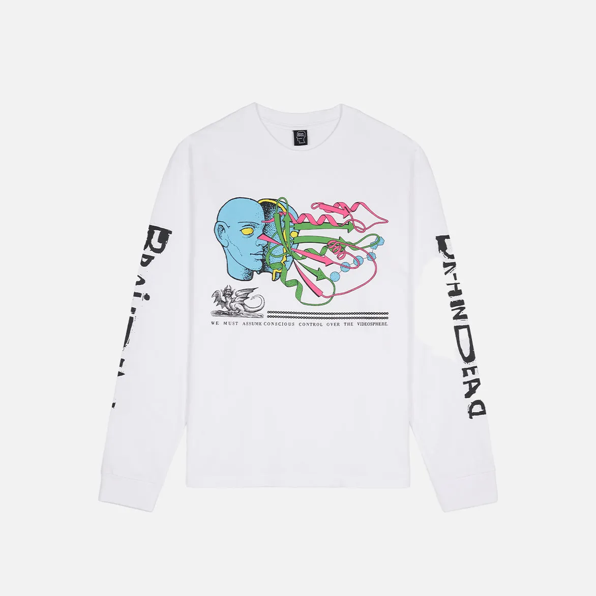 CONSCIOUS CONTROL LS T-SHIRT - WHITE sold by Lapstone & Hammer