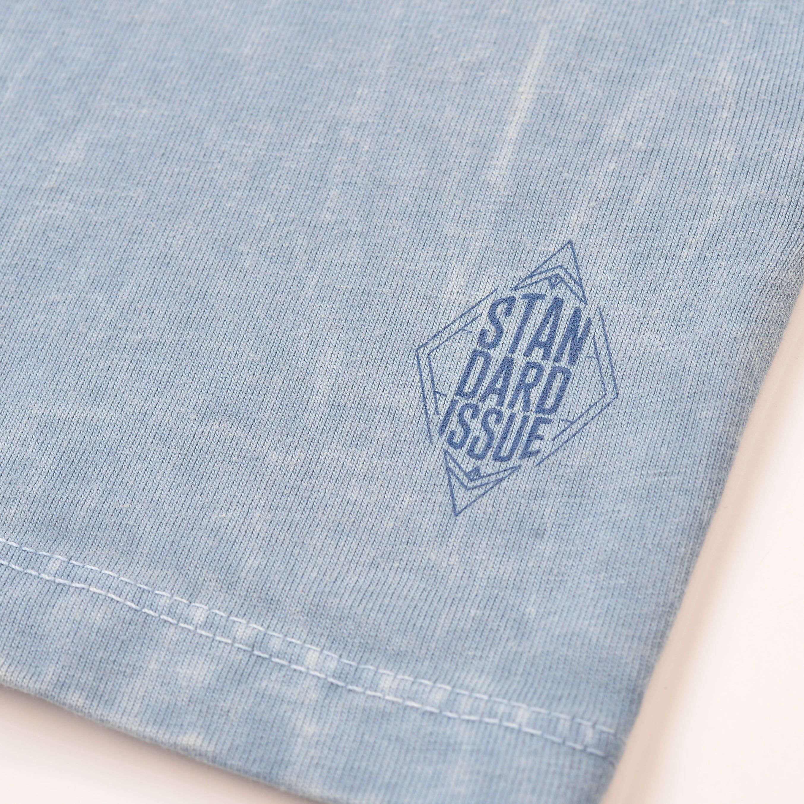STANDARD ISSUE FOR LAPSTONE TEE - STONEWASH INDIGO sold by Lapstone & Hammer product image thumbnail 4