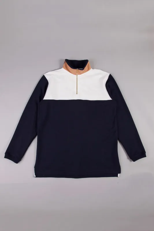 PULLOVER - NAVY / WHITE / PEACH sold by Lapstone & Hammer