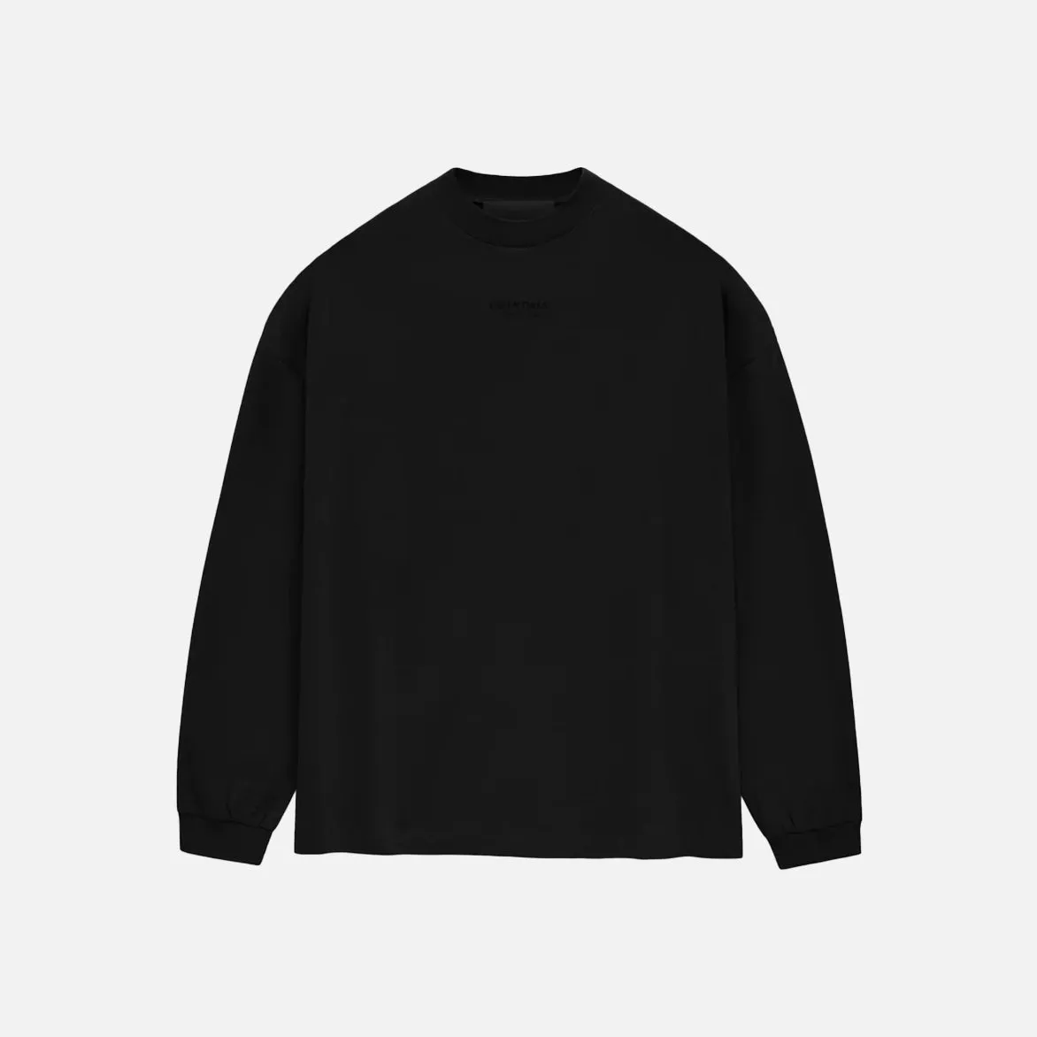 ESSENTIALS LS TEE - JET BLACK sold by Lapstone & Hammer