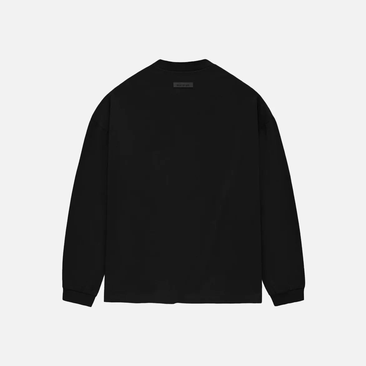ESSENTIALS LS TEE - JET BLACK sold by Lapstone & Hammer product image thumbnail 2