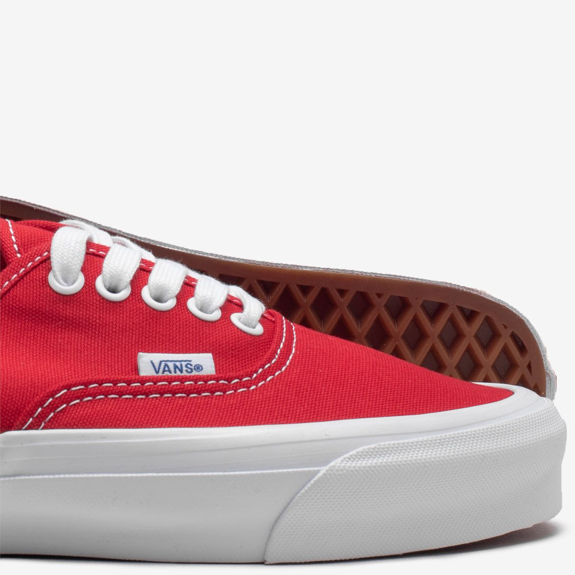 VANS VAULT OG AUTHENTIC LX - RED / WHITE sold by Lapstone & Hammer product image thumbnail 3