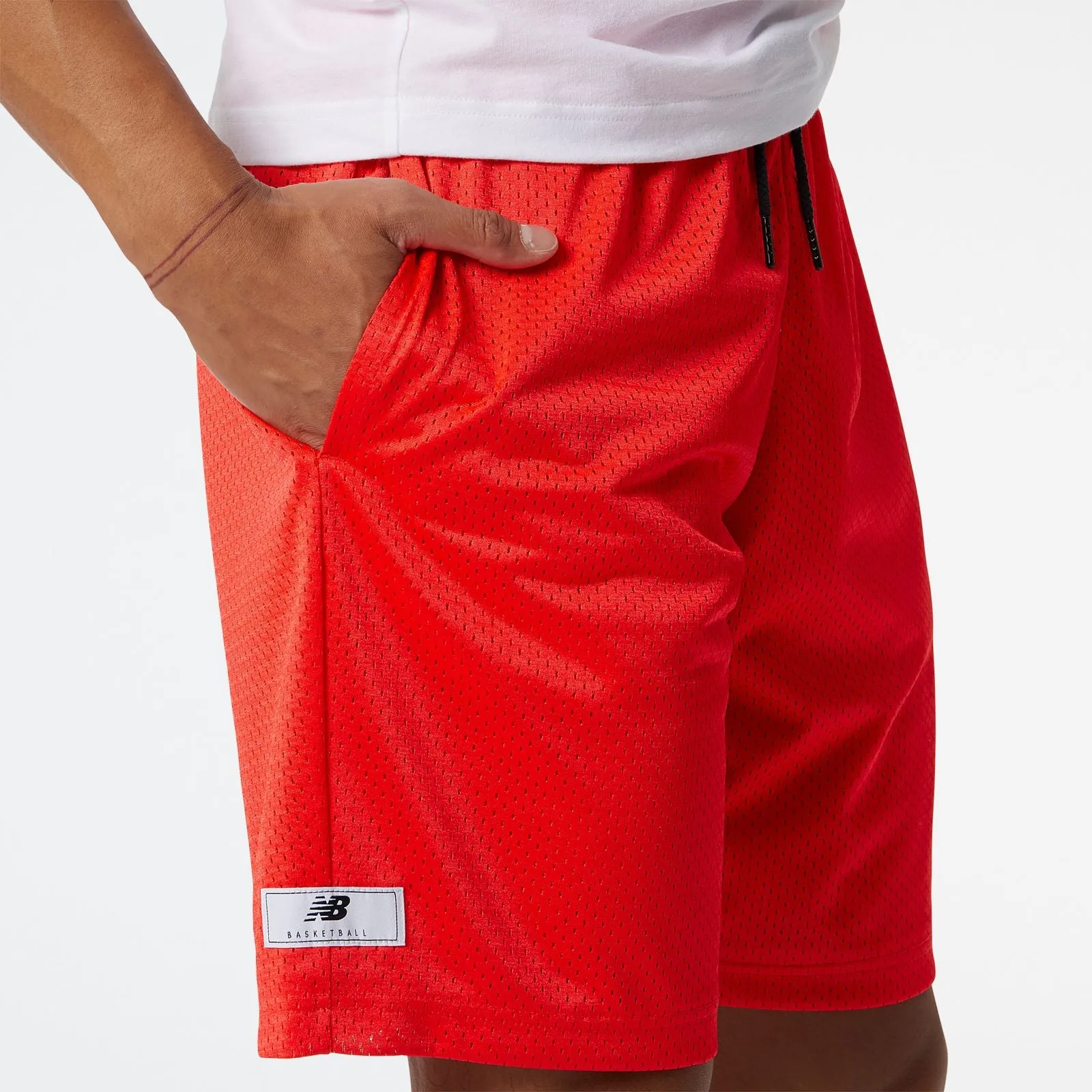 NB Essential BBall Short - energy red sold by Lapstone & Hammer product image thumbnail 4