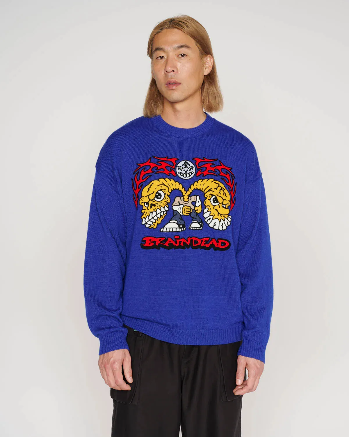 BONECRUSHER SWEATER - NAVY sold by Lapstone & Hammer product image thumbnail 3