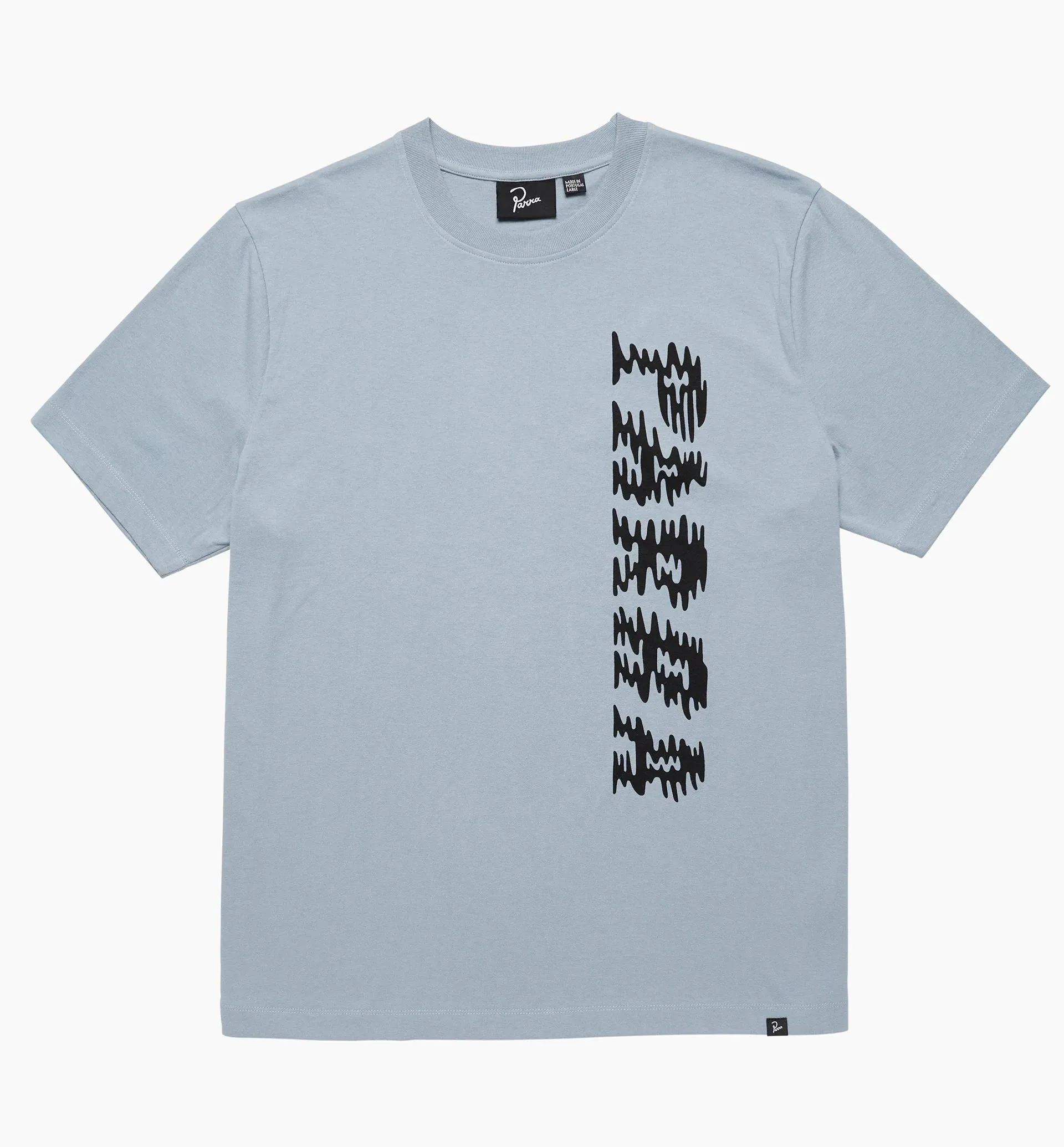 WAVE BLOCK TREMORS T-SHIRT - DUSTY BLUE sold by Lapstone & Hammer product image thumbnail 2