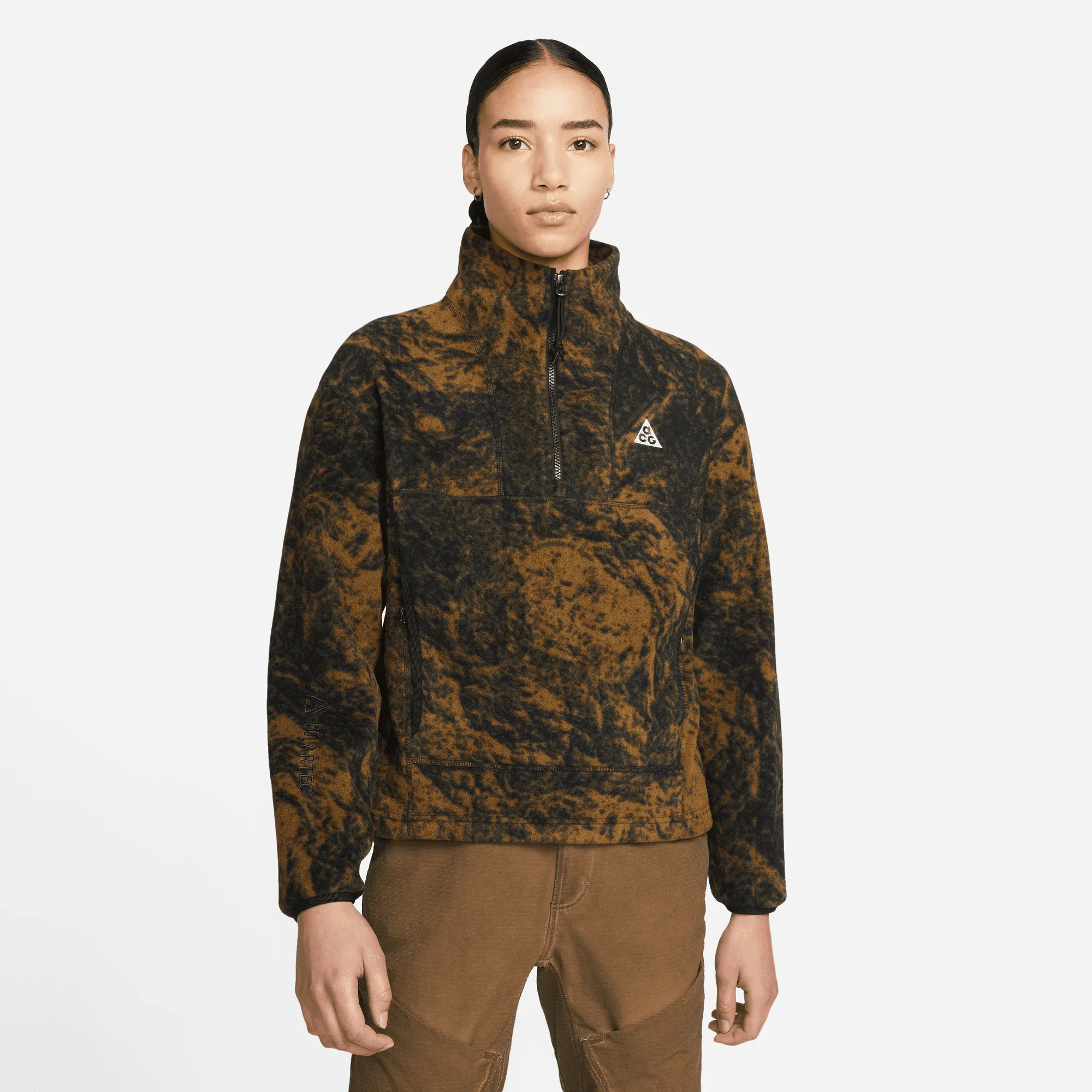WMNS ACG THERMA-FIT "WOLF TREE" 1/2 ZIP PULLOVER - HAZEL RUSH sold by Lapstone & Hammer