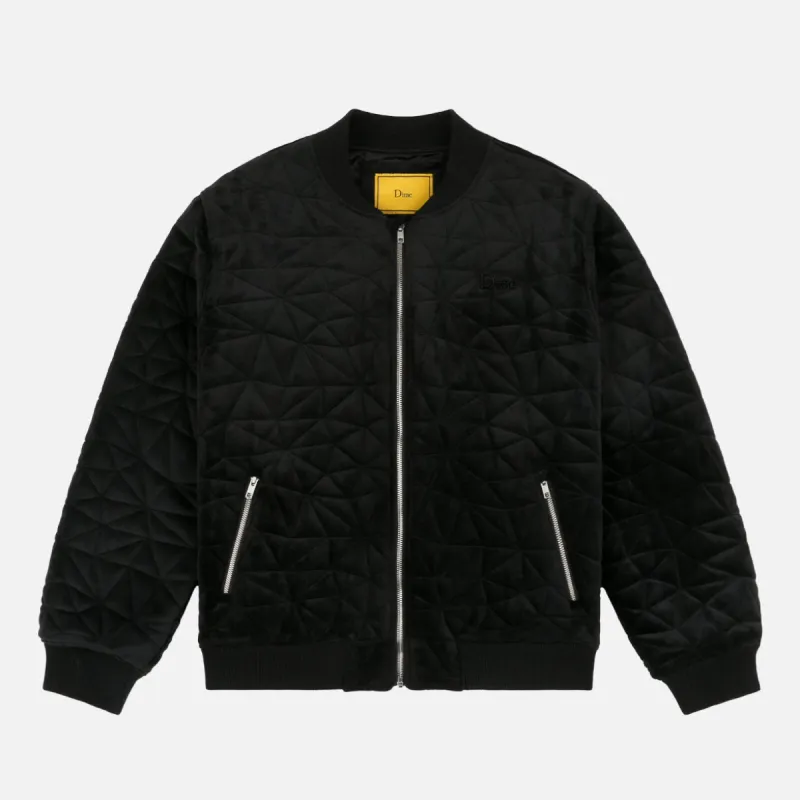 VELOUR BOMBER JACKET - BLACK sold by Lapstone & Hammer