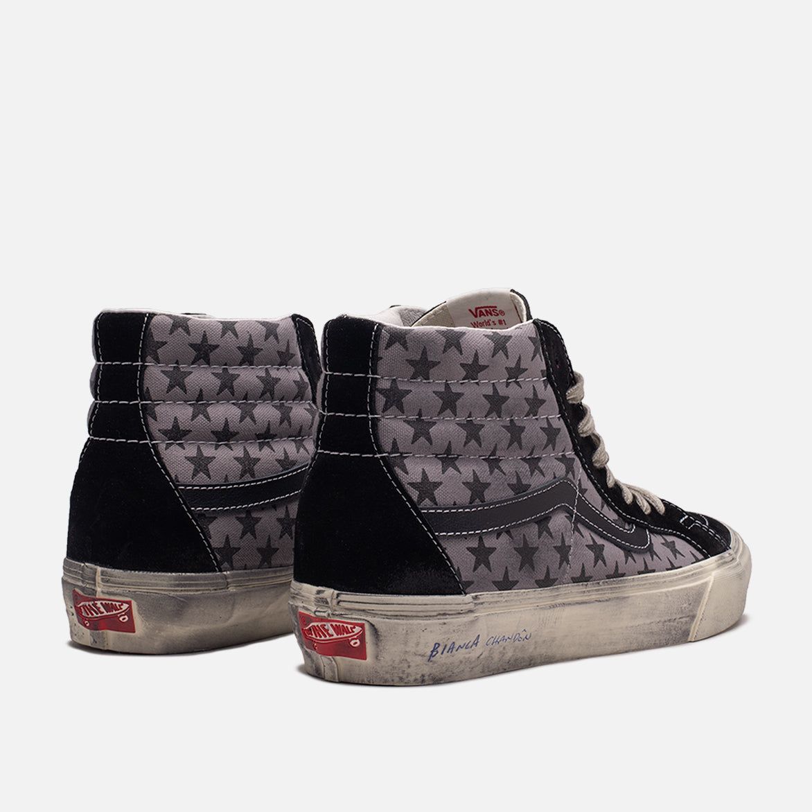 BIANCA CHANDON X VANS SK8-HI REISSUE VLT LX - STRESSED BLACK / GREY sold by Lapstone & Hammer product image thumbnail 3