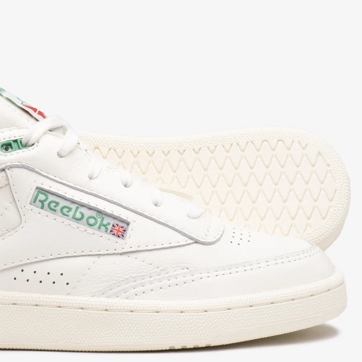 CLUB C MID II VINTAGE - WHITE / GREEN sold by Lapstone & Hammer product image thumbnail 4