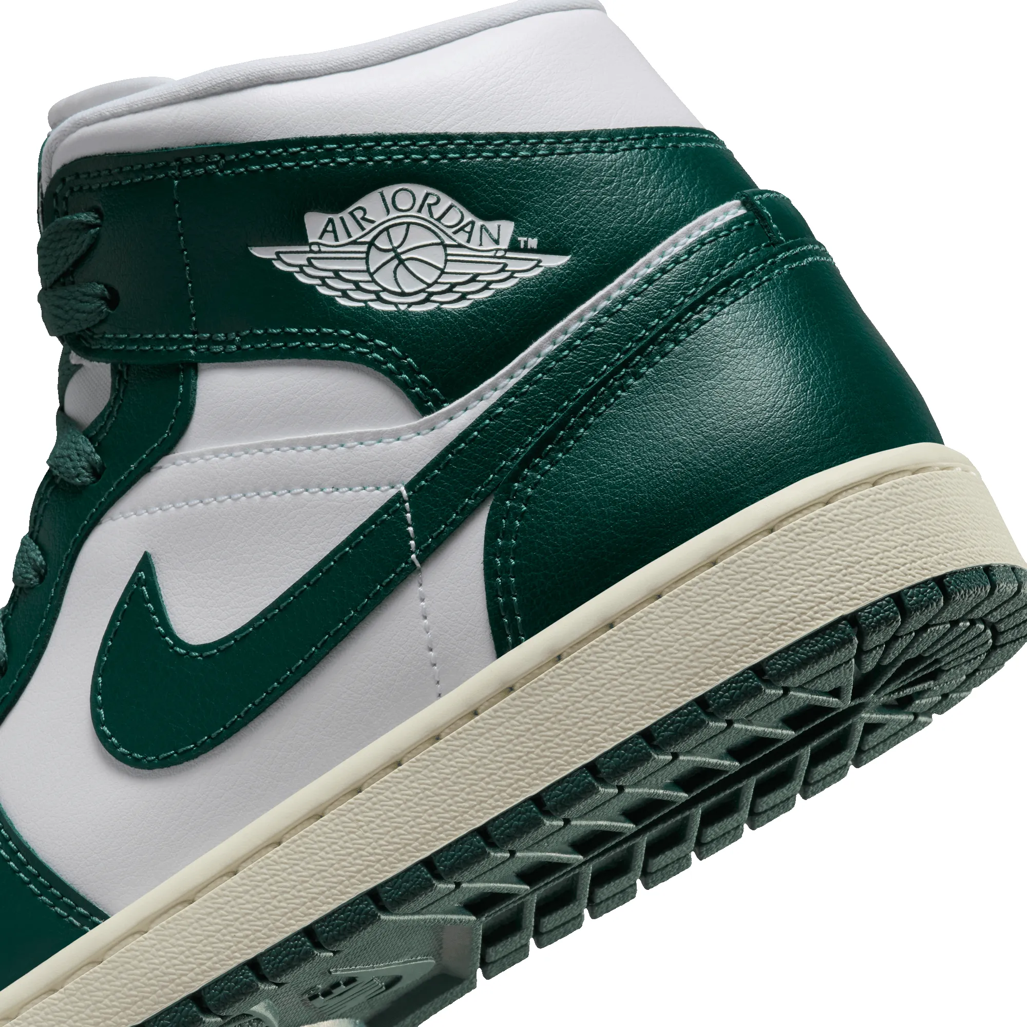 WMNS AIR JORDAN 1 MID - WHITE / OXIDIZED GREEN sold by Lapstone & Hammer product image thumbnail 4