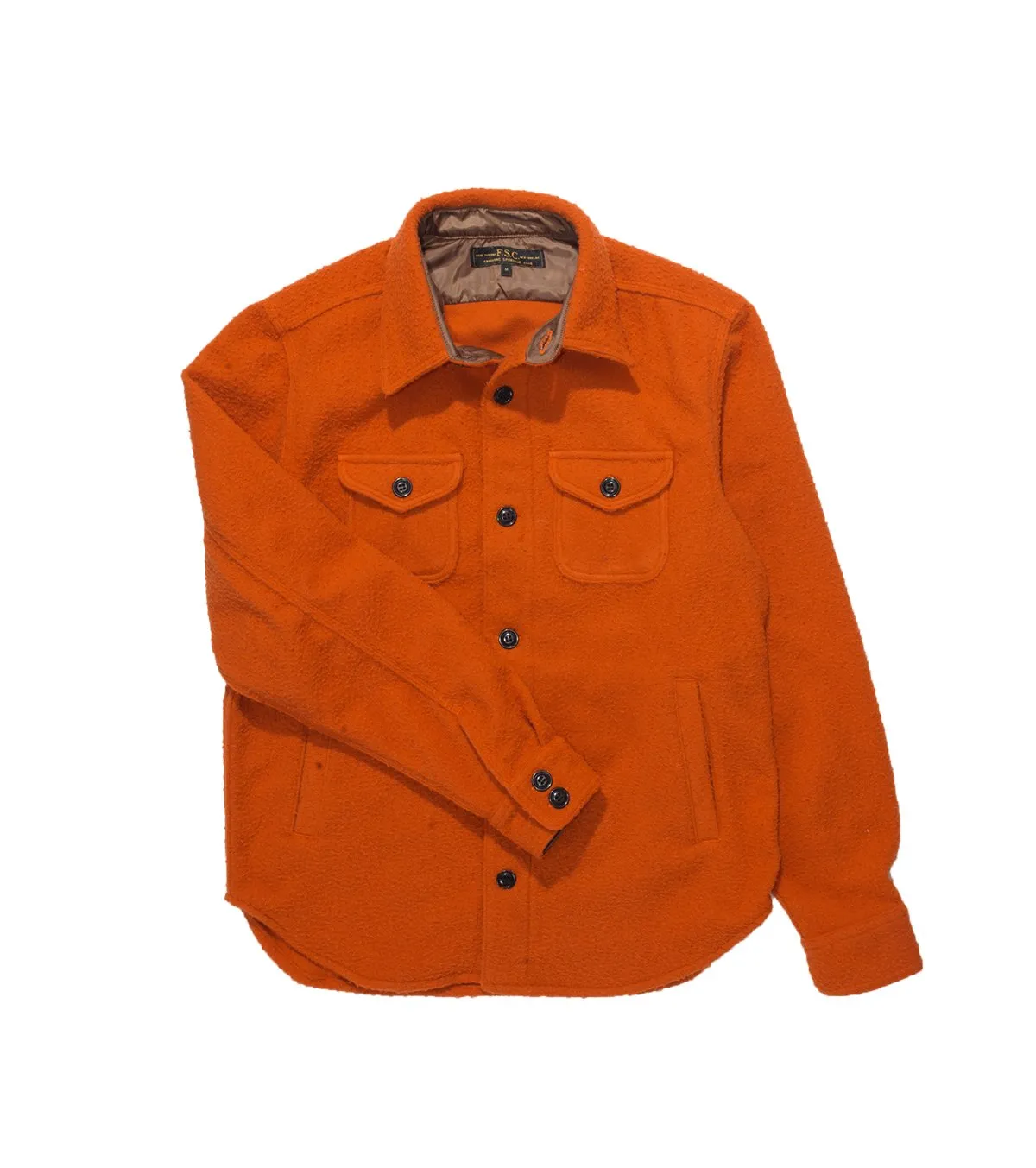 NEP WOOL OVERSHIRT - ORANGE sold by Lapstone & Hammer product image thumbnail 2