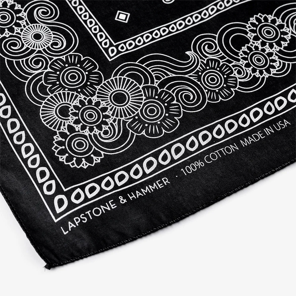 LAPSTONE STACK DECO BANDANA - BLACK / WHITE sold by Lapstone & Hammer product image thumbnail 4