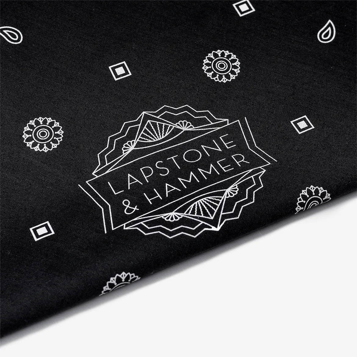 LAPSTONE STACK DECO BANDANA - BLACK / WHITE sold by Lapstone & Hammer product image thumbnail 3