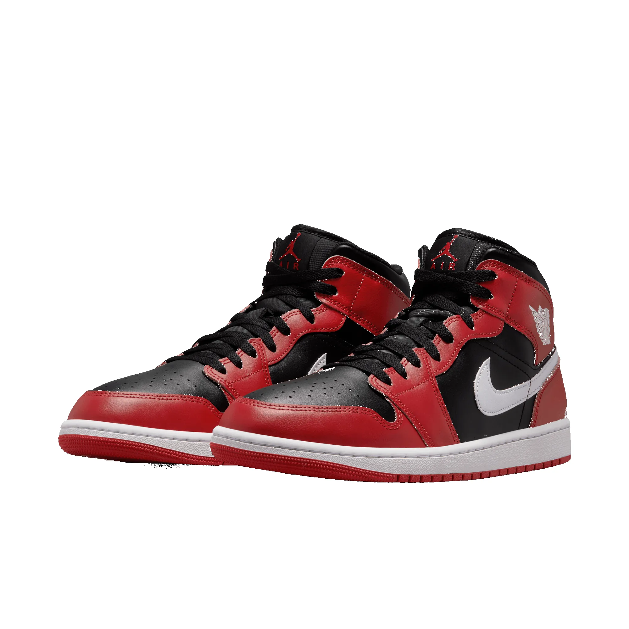 AIR JORDAN 1 MID - BLACK / WHITE / GYM RED sold by Lapstone & Hammer product image thumbnail 2