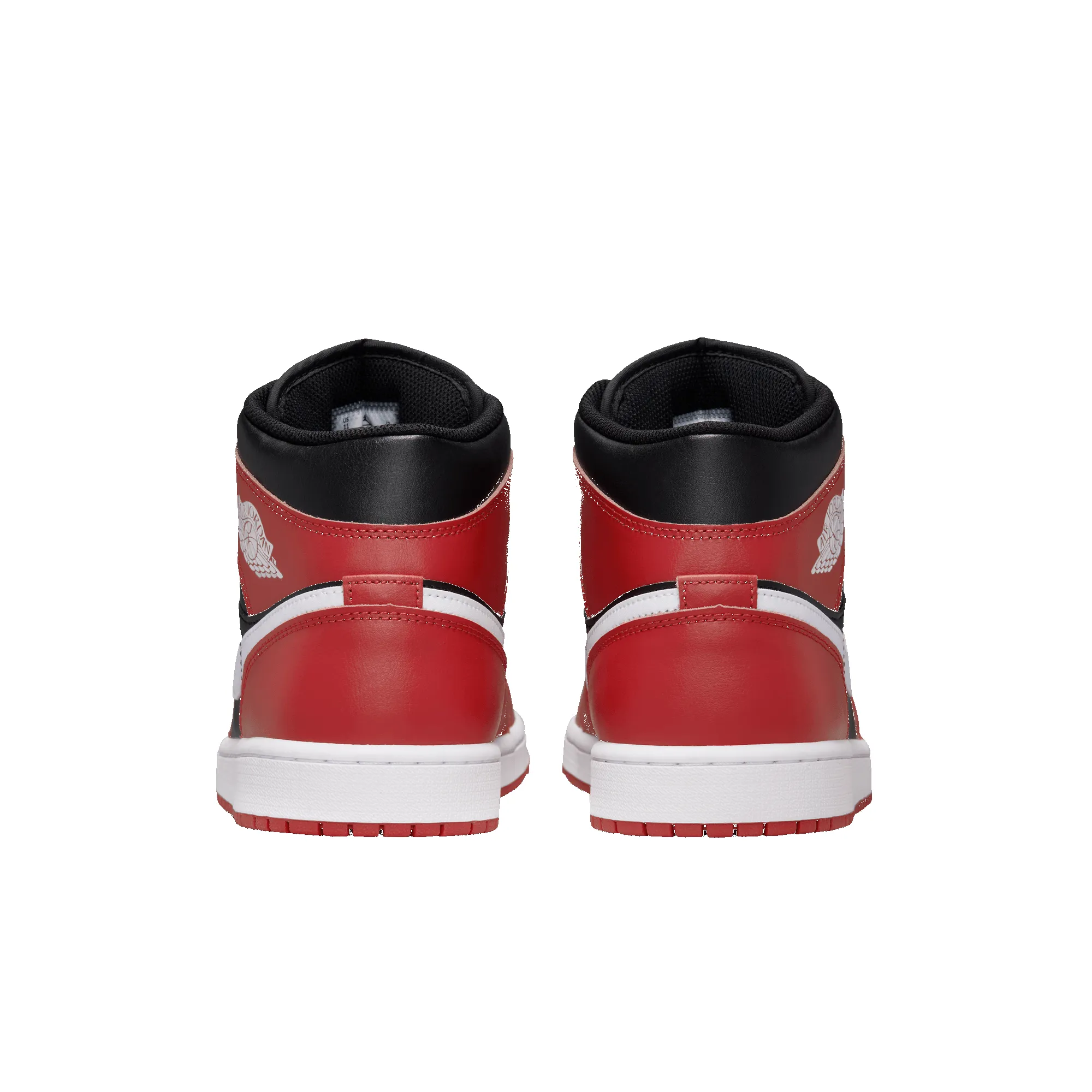 AIR JORDAN 1 MID - BLACK / WHITE / GYM RED sold by Lapstone & Hammer product image thumbnail 4