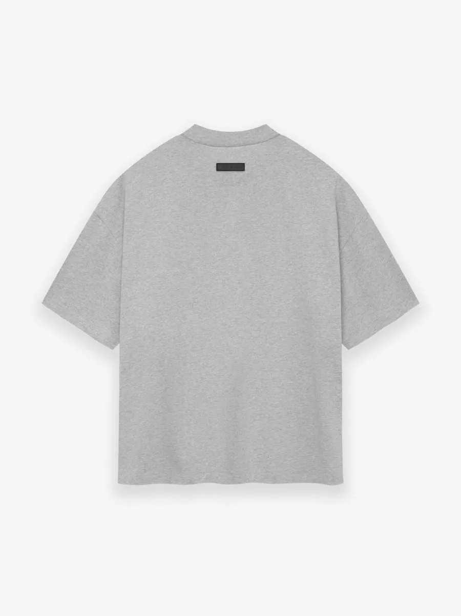 CREWNECK T-SHIRT - LIGHT HEATHER GREY sold by Lapstone & Hammer product image thumbnail 2