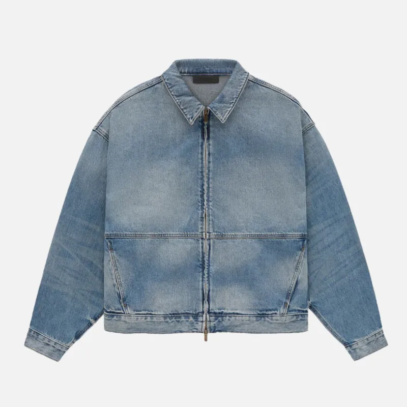 ESSENTIALS DENIM JACKET - MEDIUM WASH sold by Lapstone & Hammer