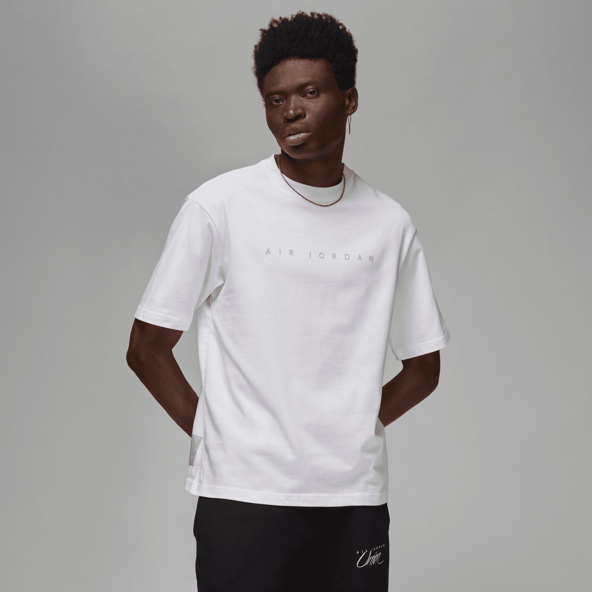 UNION LA X JORDAN S/S T-SHIRT - WHITE / GREY HAZE sold by Lapstone & Hammer