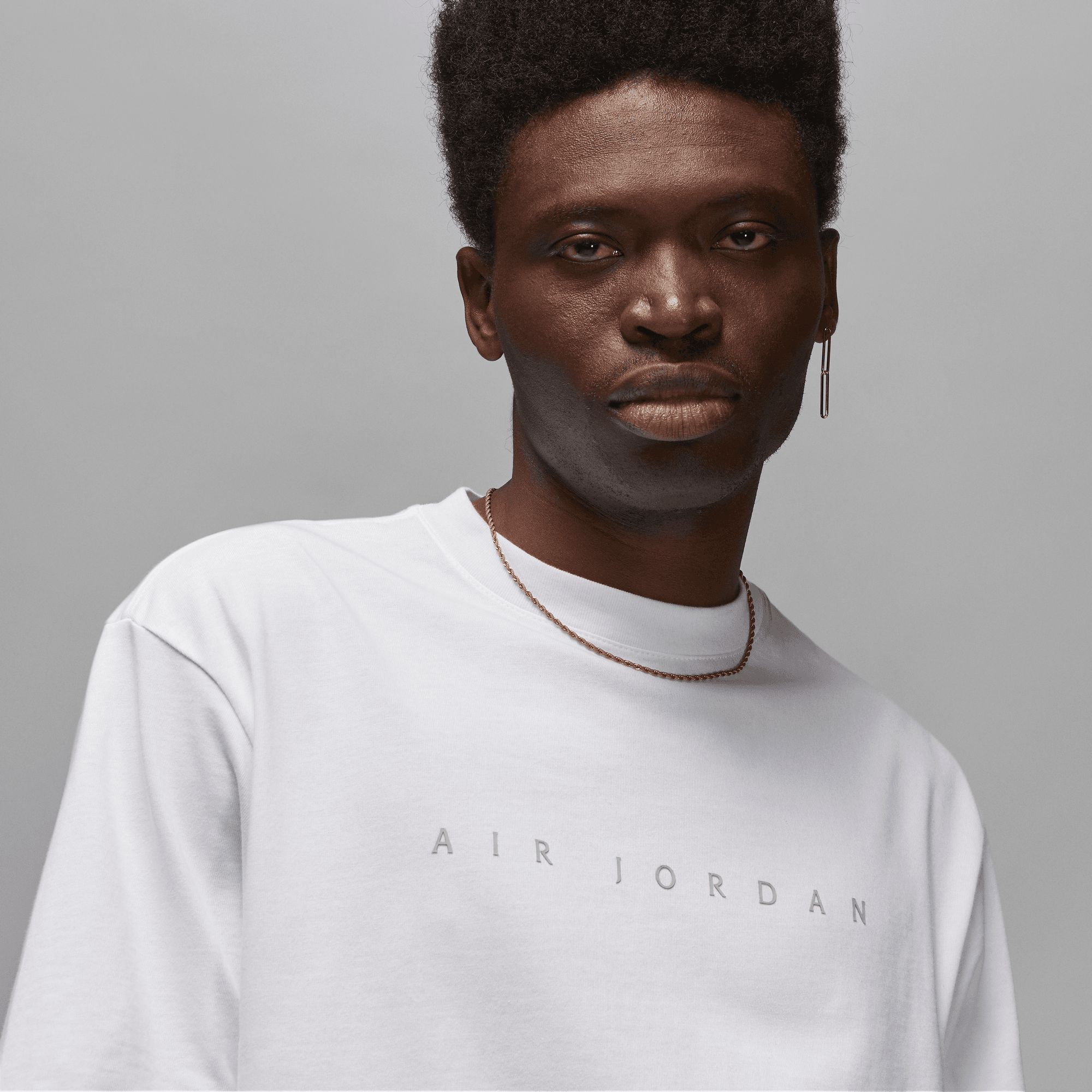 UNION LA X JORDAN S/S T-SHIRT - WHITE / GREY HAZE sold by Lapstone & Hammer product image thumbnail 3