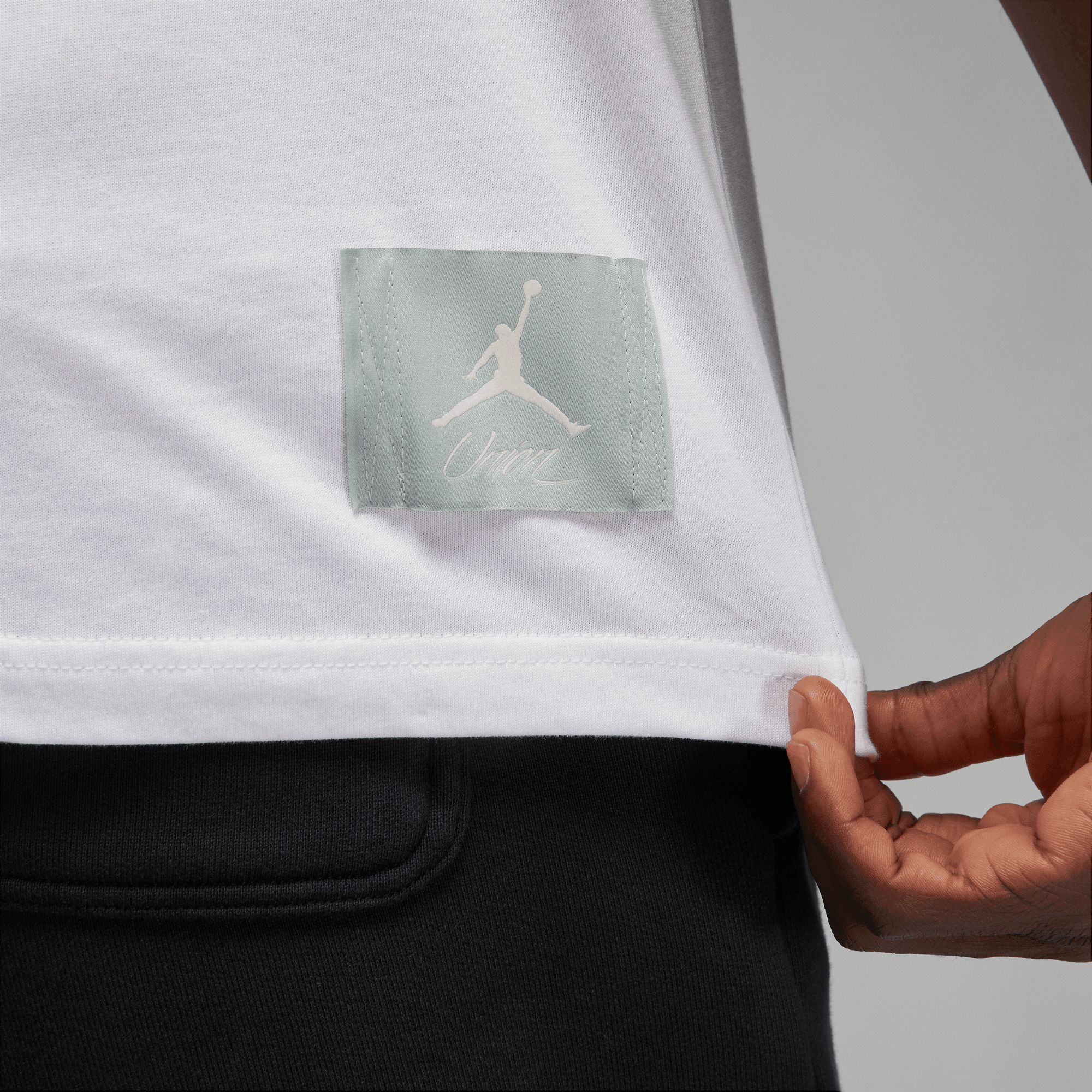 UNION LA X JORDAN S/S T-SHIRT - WHITE / GREY HAZE sold by Lapstone & Hammer product image thumbnail 4