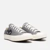 CDG PLAY X CONVERSE CHUCK 70 OX "BLACK HEART" - STEEL GREY sold by Lapstone & Hammer