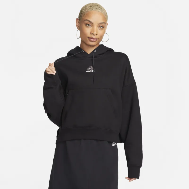 WMNS ACG THERMA-FIT "TUFF KNIT" HOODIE - BLACK / summit White sold by Lapstone & Hammer