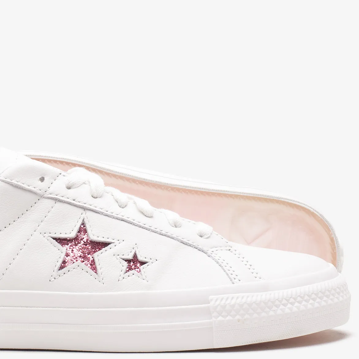 TURNSTILE X CONVERSE ONE STAR PRO OX - WHITE / PINK sold by Lapstone & Hammer product image thumbnail 4