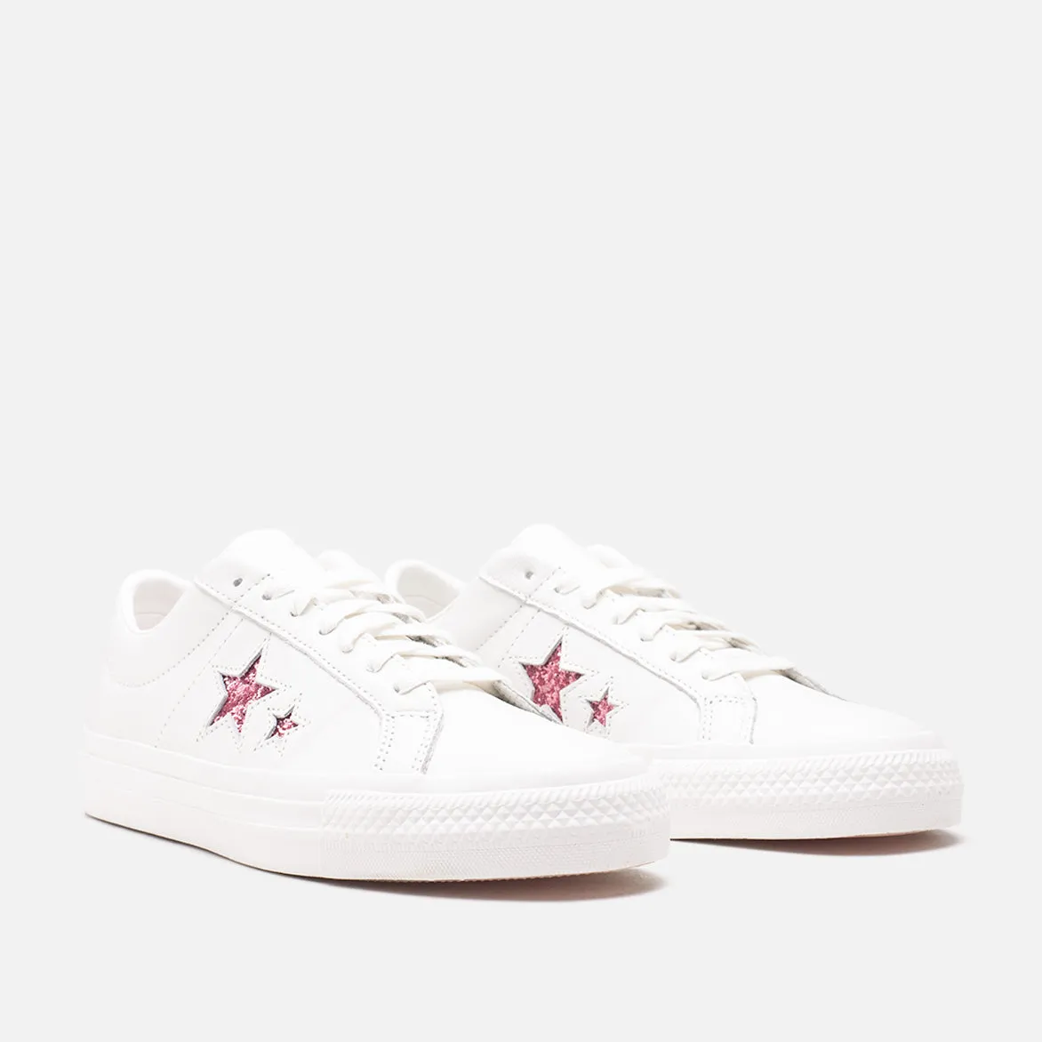 TURNSTILE X CONVERSE ONE STAR PRO OX - WHITE / PINK sold by Lapstone & Hammer product image thumbnail 2