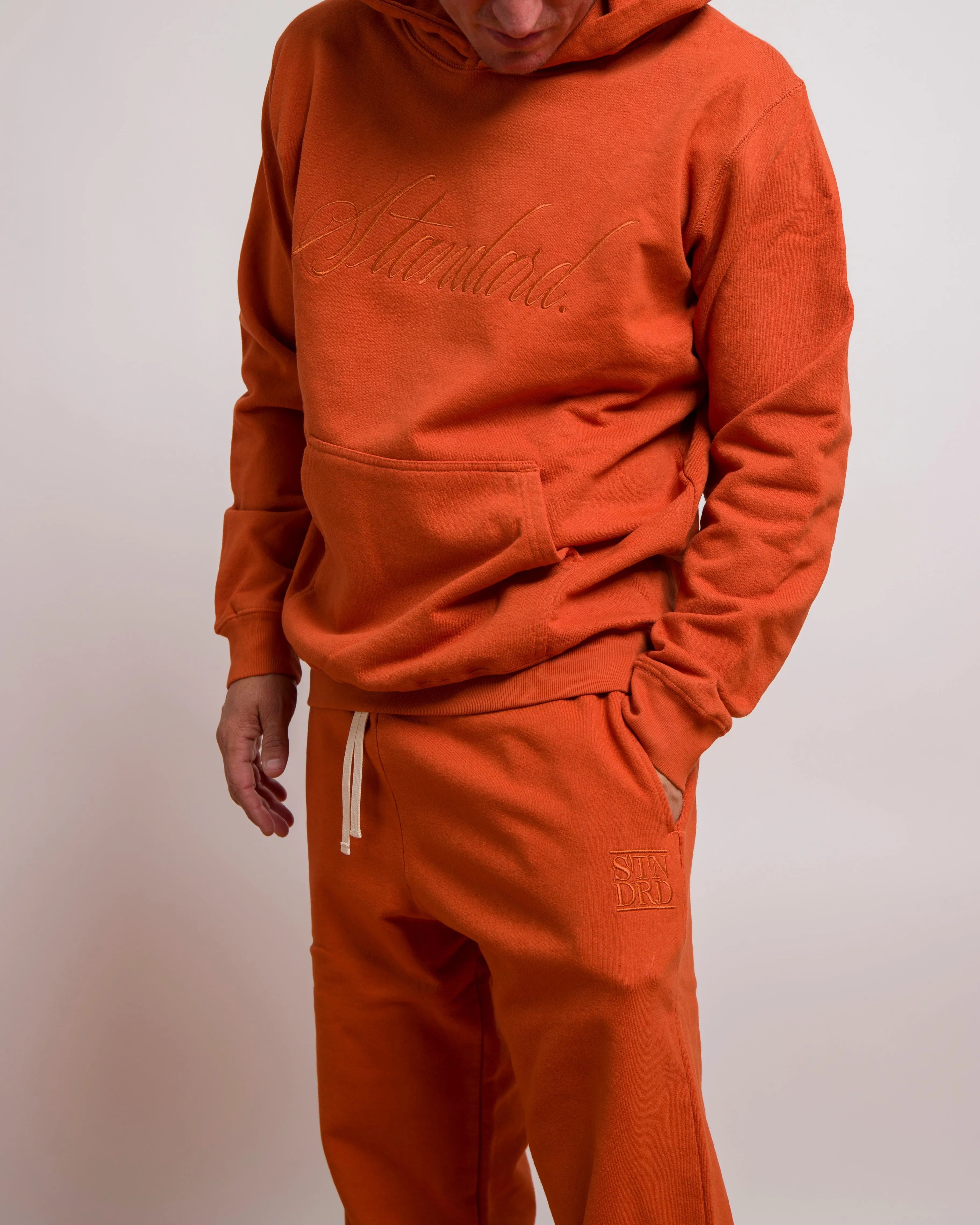BJ BETTS X STANDARD ISSUE HOODIE - RUST sold by Lapstone & Hammer product image thumbnail 2