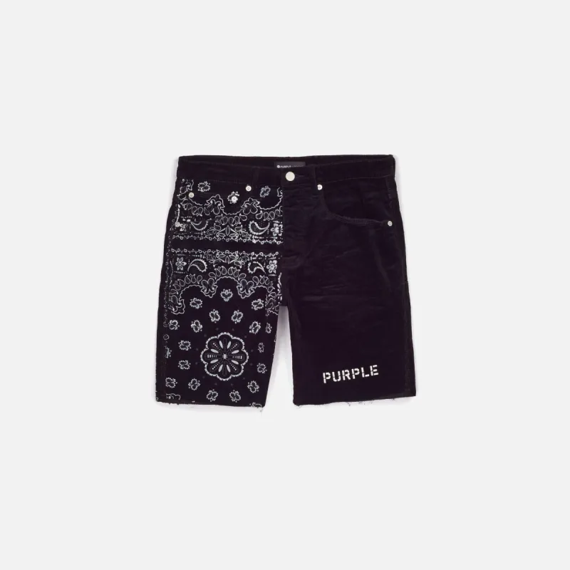 CORDOROY BANDANA PRINT SHORTS sold by Lapstone & Hammer