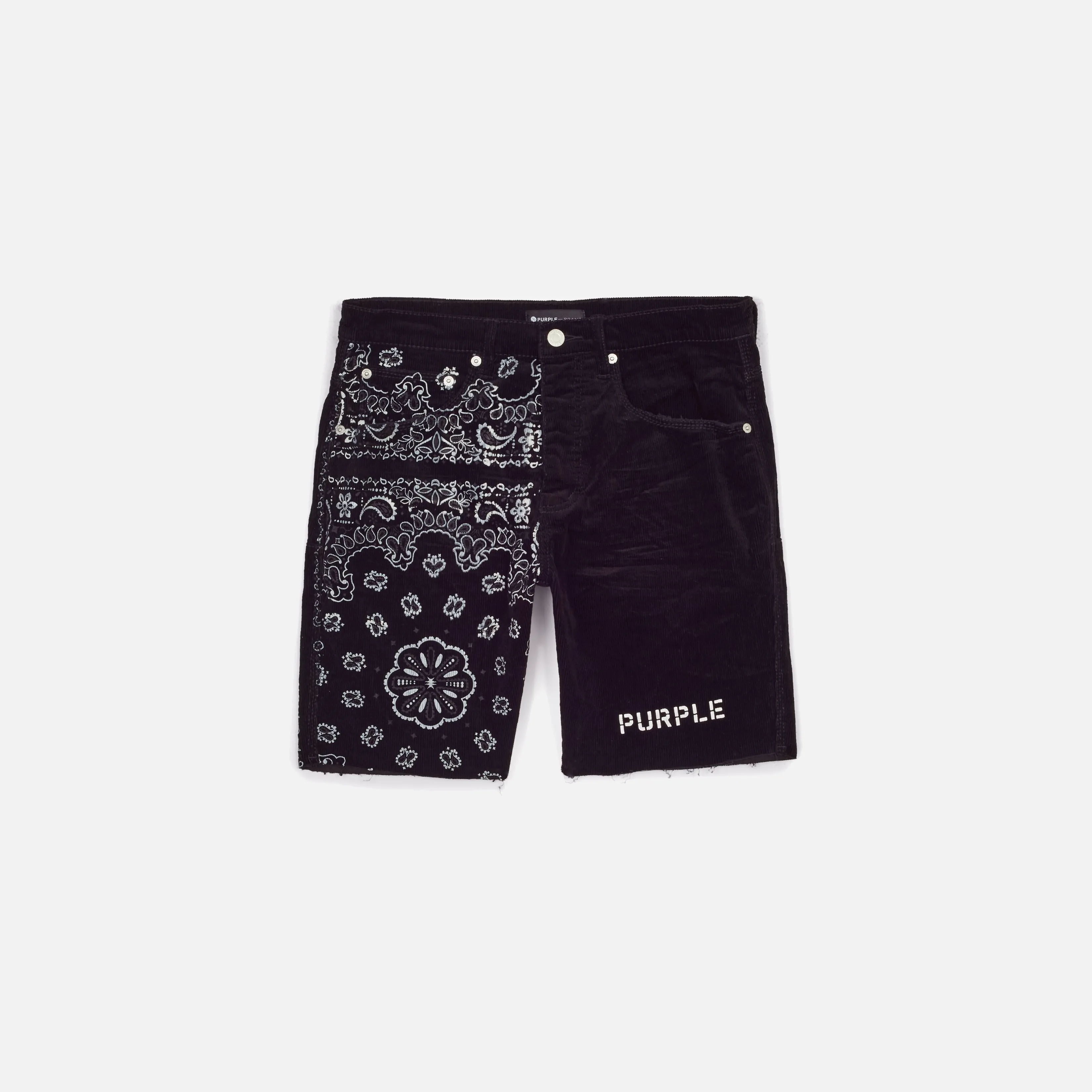CORDOROY BANDANA PRINT SHORTS sold by Lapstone & Hammer