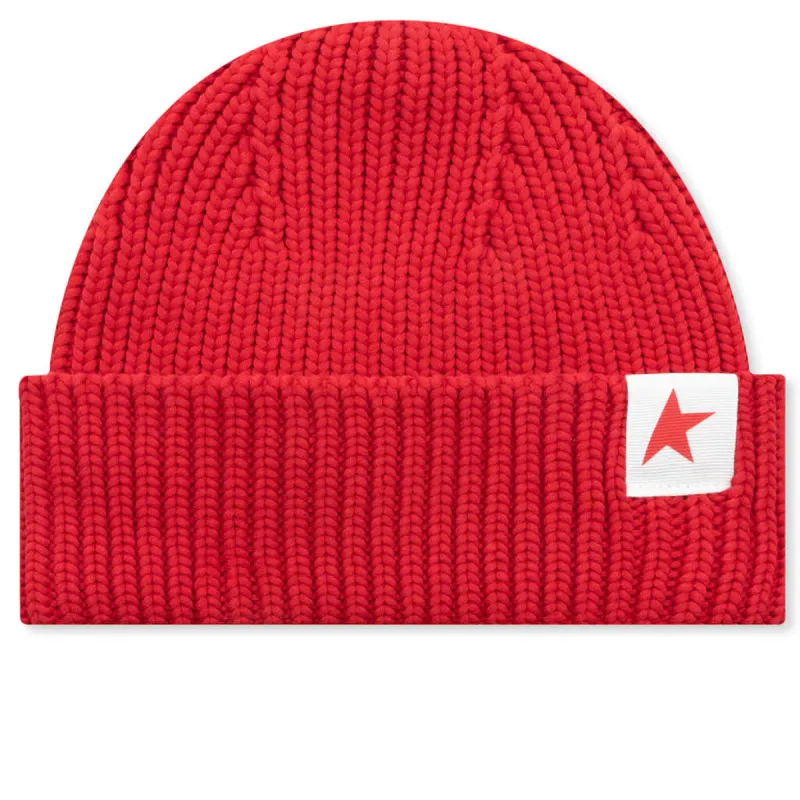 STAR  BEANIE - RED sold by Lapstone & Hammer