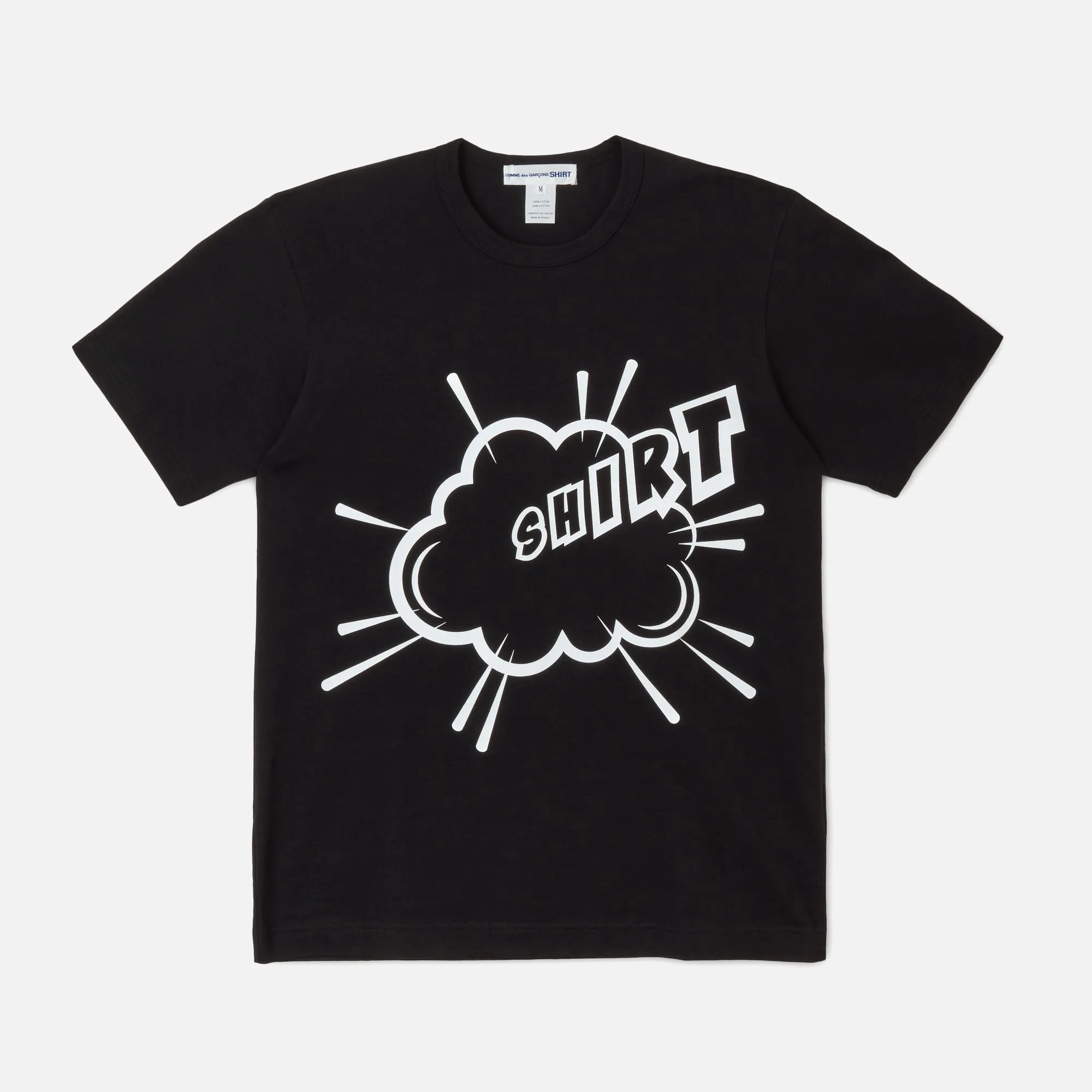 CHRISTIAN MARCLAY X CDG SHIRT PRINT B TEE - BLACK sold by Lapstone & Hammer