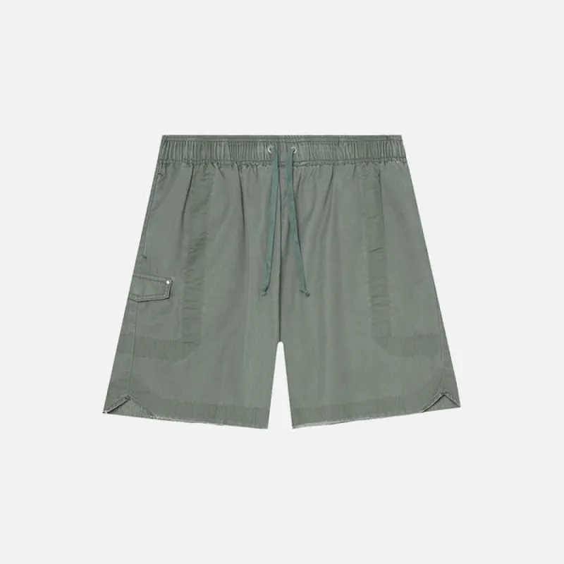 COTTON POPLINE FRAME II SHORTS - OLIVE sold by Lapstone & Hammer
