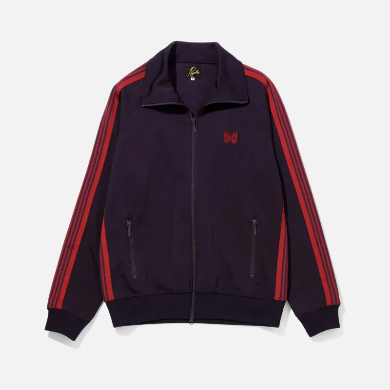 TRACK JACKET POLY SMOOTH - DARK PURPLE sold by Lapstone & Hammer