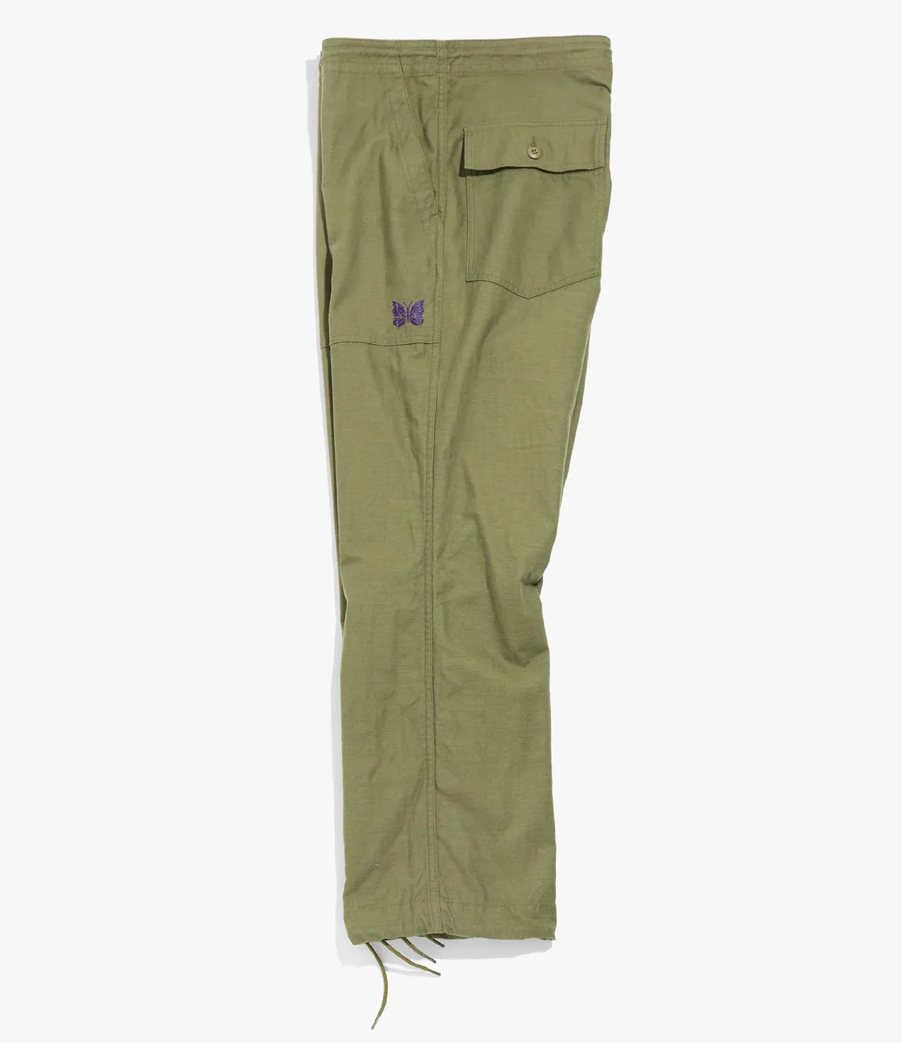 STRING FATIGUE PANT BACK SATEEN - OLIVE sold by Lapstone & Hammer product image thumbnail 3