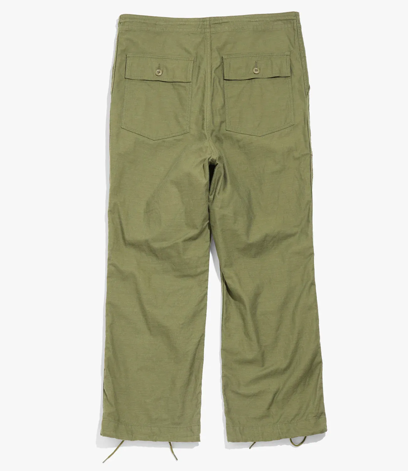 STRING FATIGUE PANT BACK SATEEN - OLIVE sold by Lapstone & Hammer product image thumbnail 2