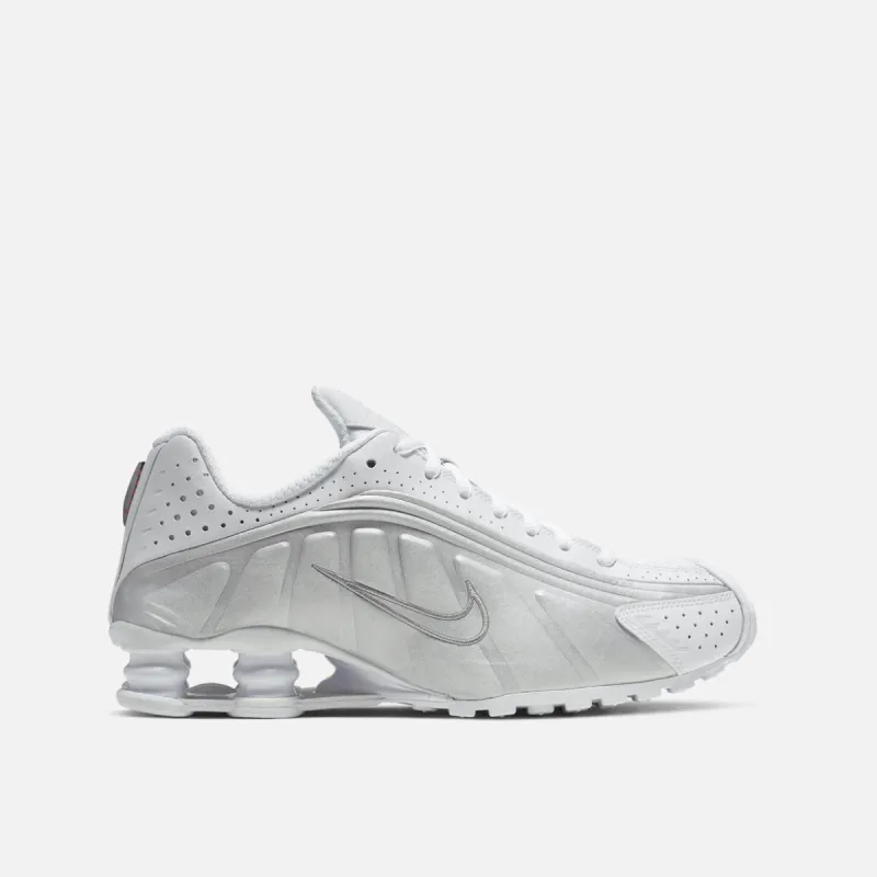 WMNS SHOX R4 "WHITE METALLIC" sold by Lapstone & Hammer