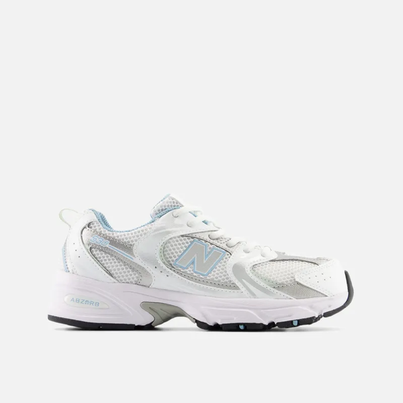 530 (GS) - WHITE / CHROME BLUE sold by Lapstone & Hammer