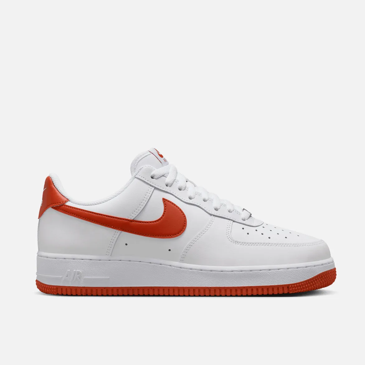 AIR FORCE 1 `07 - WHITE / DRAGON RED sold by Lapstone & Hammer