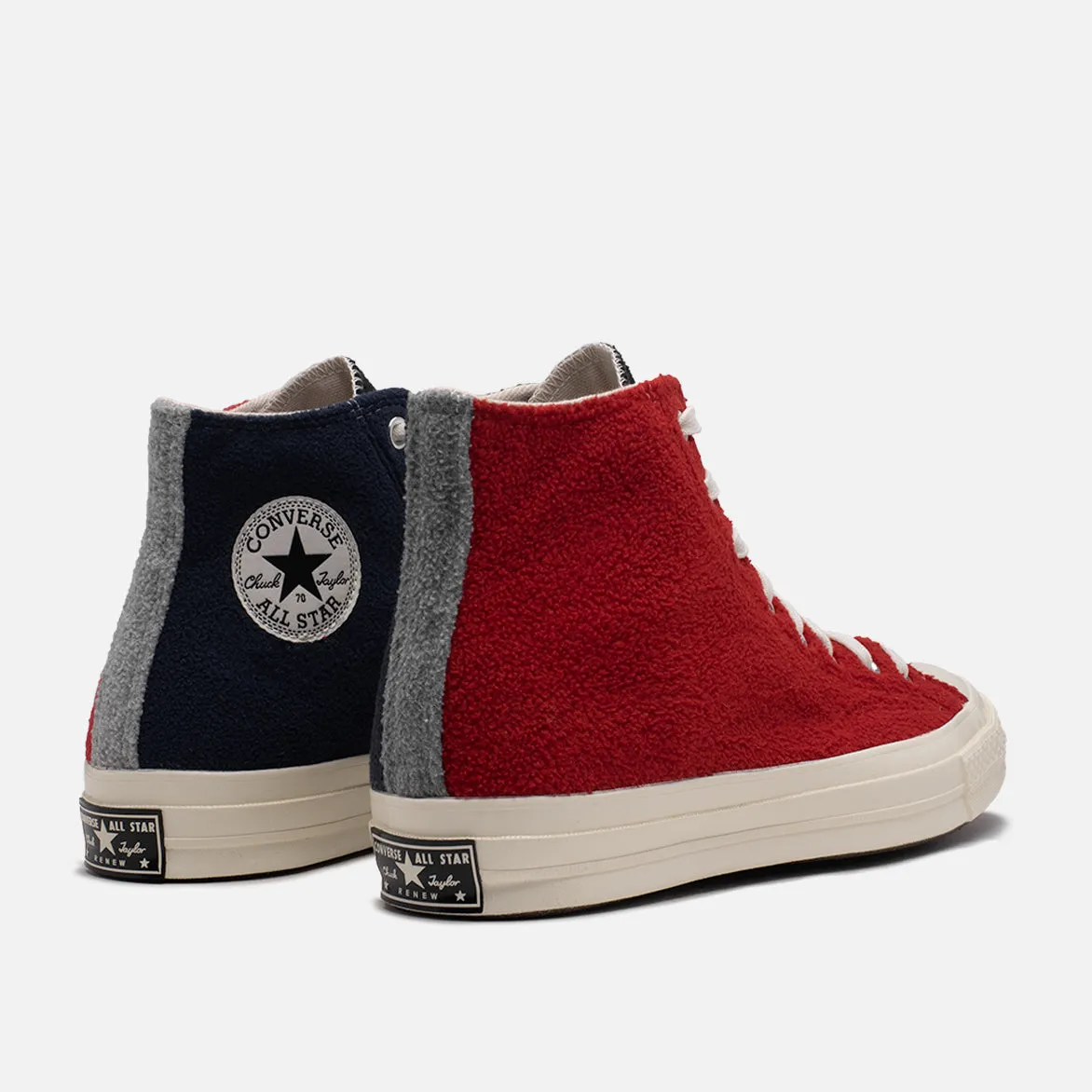 RENEW CHUCK 70 HIGH UPCYCLED FLEECE - RED / BLACK / BLUE sold by Lapstone & Hammer product image thumbnail 3