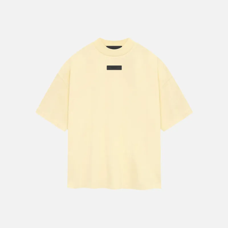 ESSENTIALS CREWNECK T-SHIRT - GARDEN YELLOW sold by Lapstone & Hammer