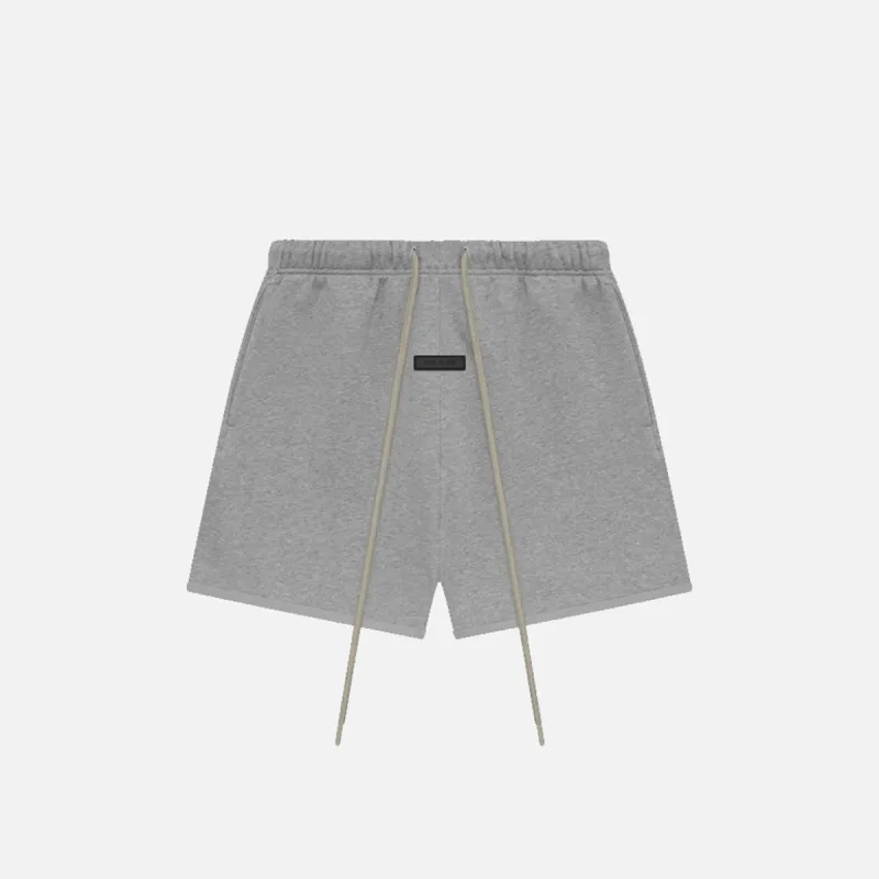 ESSENTIALS SWEAT SHORTS - DARK HEATHER OATMEAL sold by Lapstone & Hammer